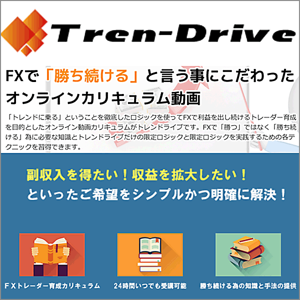 Tren-Drive「FXで勝ち続ける為の10の習慣」,レビュー,徹底検証,評価,評判,情報商材,激安,キャッシュバック,豪華特典付