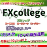 FXcollege ～FXカレッジ～　1日30分で出来る低リスクの資産運用を学ぶFX教材　年間2000pips 年利20％以上!,レビュー,徹底検証,評価,評判,情報商材,激安,キャッシュバック,豪華特典付