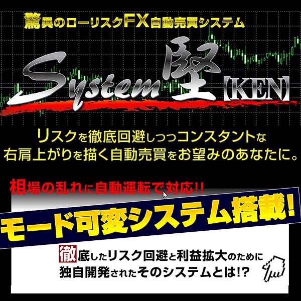 システム堅【KEN】安定型FX自動売買の究極。