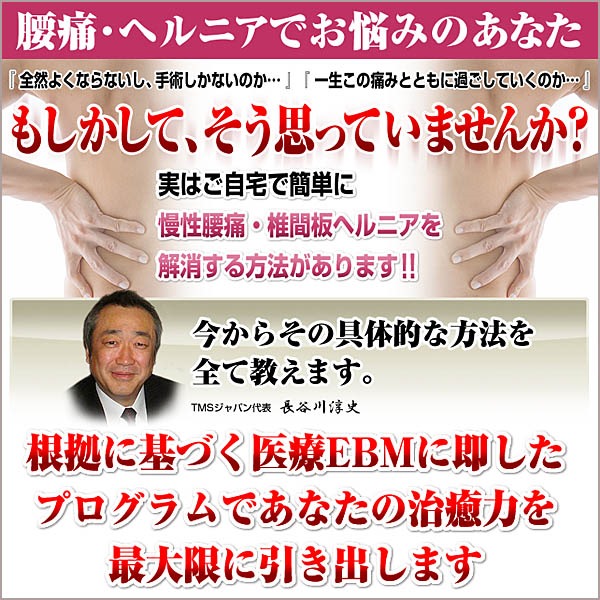TMSジャパン 長谷川式腰痛治療プログラム