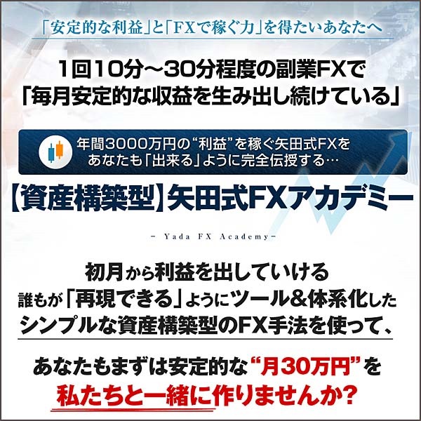 【S】矢田式FXアカデミー,レビュー,検証,徹底評価,口コミ,情報商材,豪華特典,評価,キャッシュバック,激安