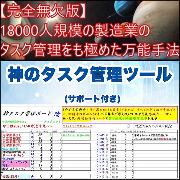 神のタスク管理ツール・サポート