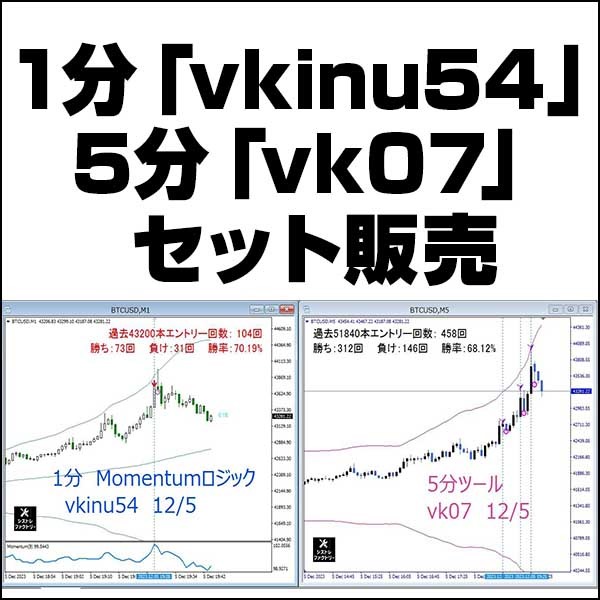 1分「vkinu54」　5分「vk07」セット販売