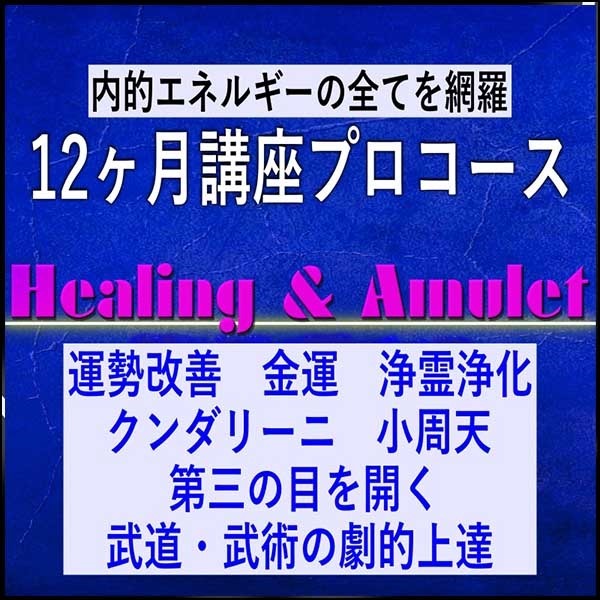 Healing＆Amulet-12ヶ月講座プロコース（一括一括申込）