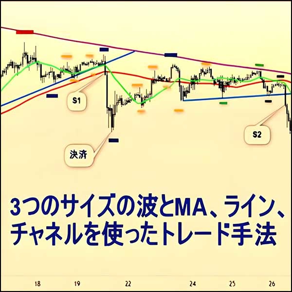 3つのサイズの波とMA、チャネルを使ったFXトレード手法