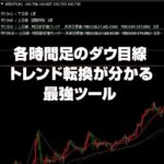 各時間足のダウ目線、、トレンド転換が分かる最強ツール,レビュー,検証,徹底評価,口コミ,情報商材,豪華特典,評価,キャッシュバック,激安