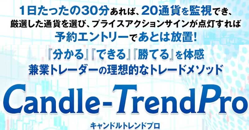 CandleTrendPRO！3つの手法をついに公開,レビュー,検証,徹底評価,口コミ,情報商材,豪華特典,評価,キャッシュバック,激安