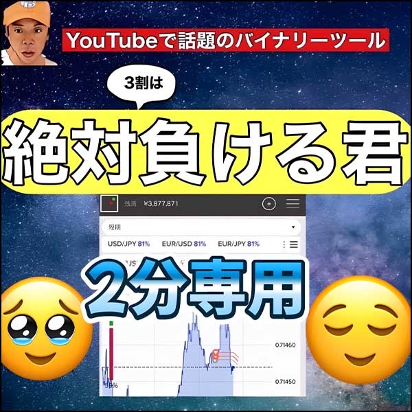 副業教室バイナリーツール「絶対負ける君」