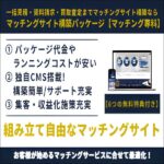 マッチングサイト構築パッケージ「マッチング専科」,レビュー,検証,徹底評価,口コミ,情報商材,豪華特典,評価,キャッシュバック,激安