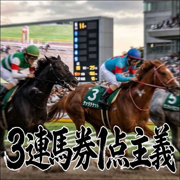 【3連系馬券を1点で狙え！】3連馬券1点主義