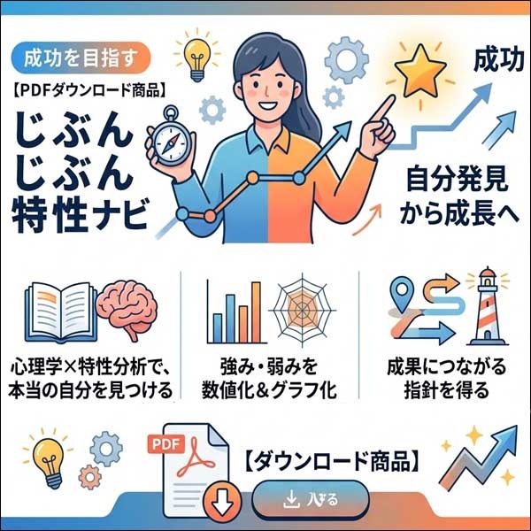 成功を目指す じぶん特性ナビ,レビュー,検証,徹底評価,口コミ,情報商材,豪華特典,評価,キャッシュバック,激安