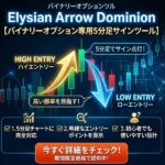 Elysian Arrow Dominion【バイナリーオプション専用5分足サインツール】,レビュー,検証,徹底評価,口コミ,情報商材,豪華特典,評価,キャッシュバック,激安