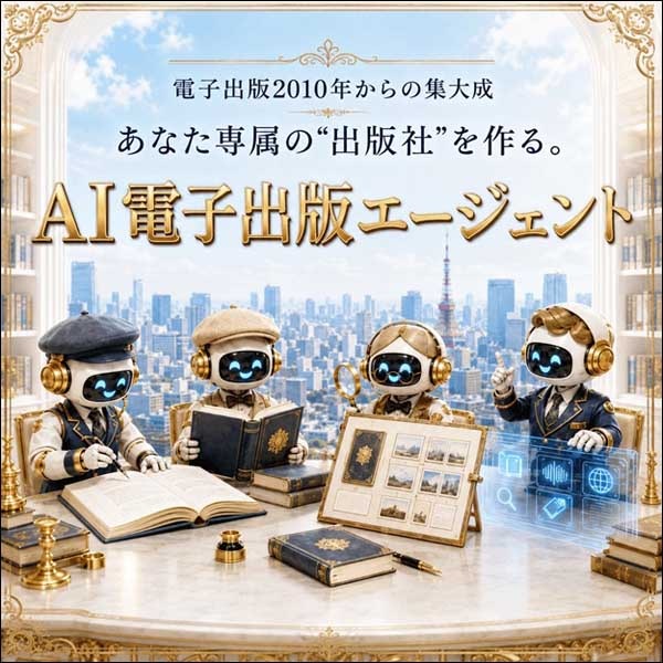 AI電子出版エージェント｜あなた専属のAI出版社が知識を信頼に変える,レビュー,検証,徹底評価,口コミ,情報商材,豪華特典,評価,キャッシュバック,激安