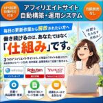 選べるアフィリエイトサイト自動構築・運用システム,レビュー,検証,徹底評価,口コミ,情報商材,豪華特典,評価,キャッシュバック,激安