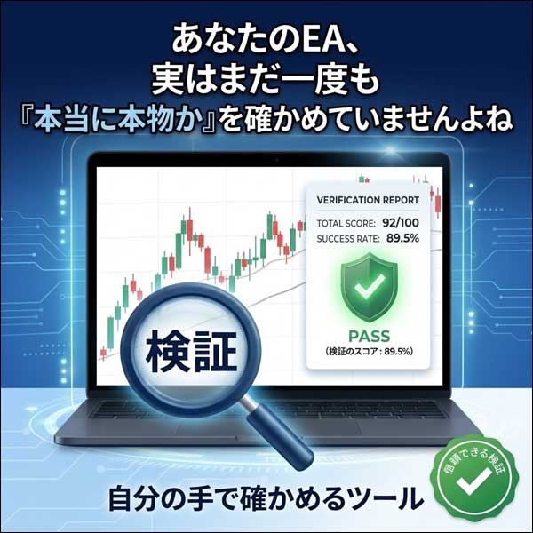 あなたのEA、実はまだ一度も「本当に本物か」を確かめていませんよね あなたのEA、実はまだ一度も「本当に本物か」を確かめていませんよね